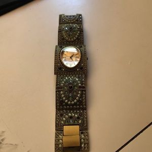 Heidi Daus Swarovski Cuff Wristwatch